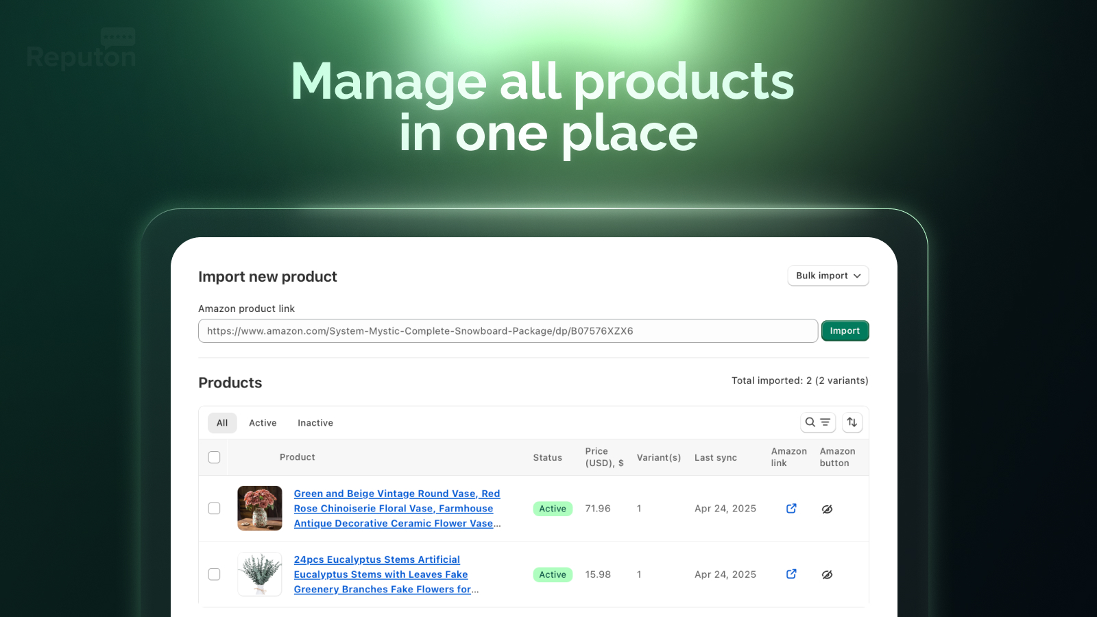 Price and stock auto-sync