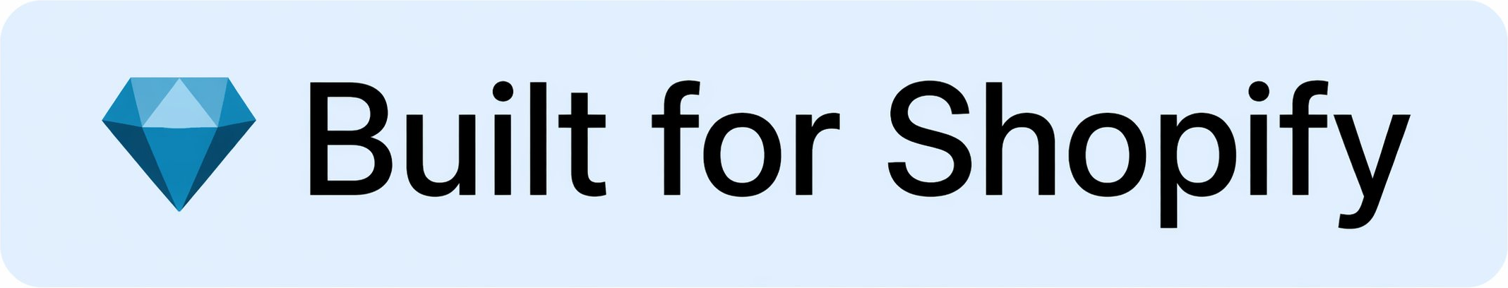 Built for Shopify badge