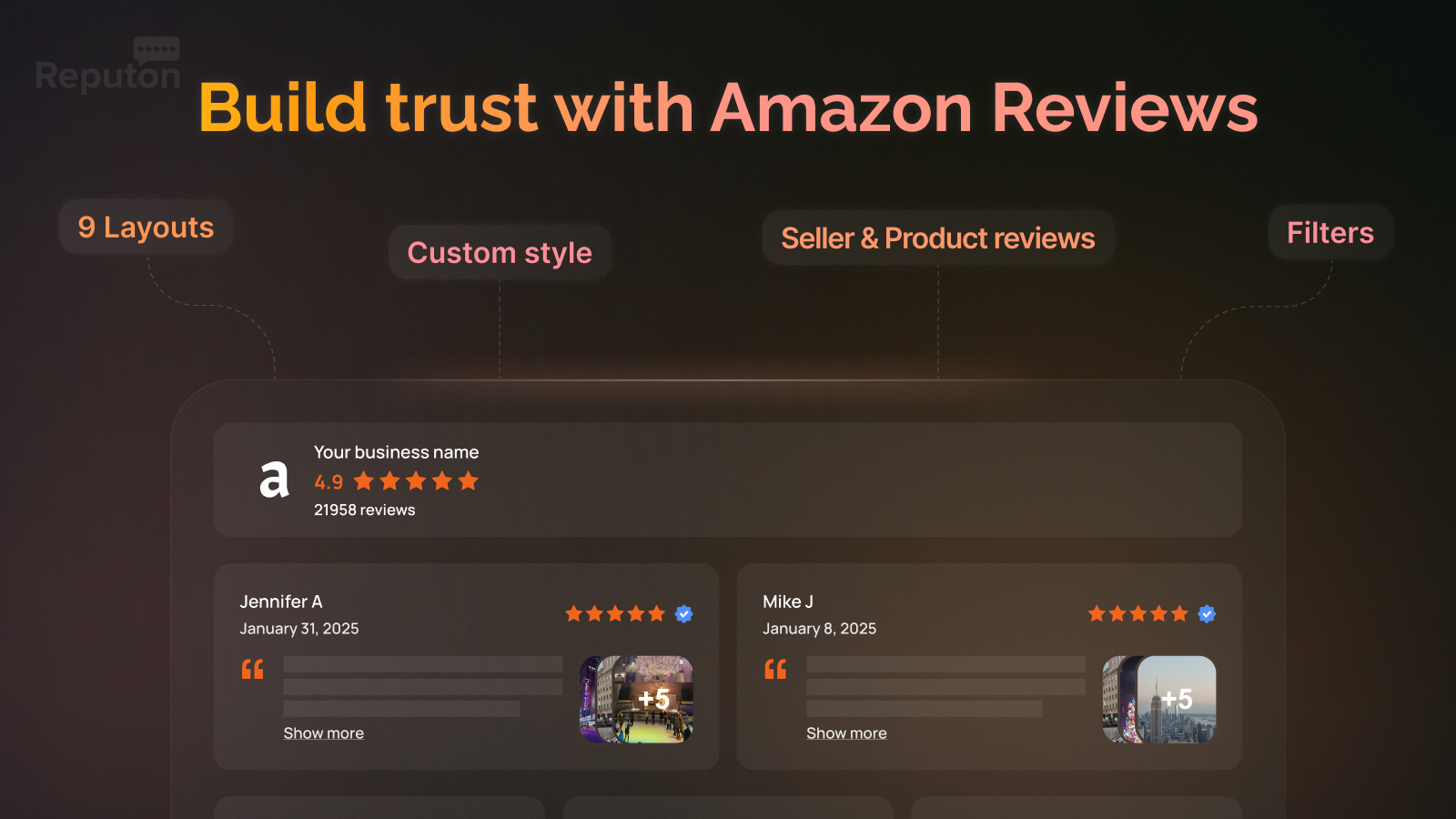 Show Amazon seller reviews in Shopify