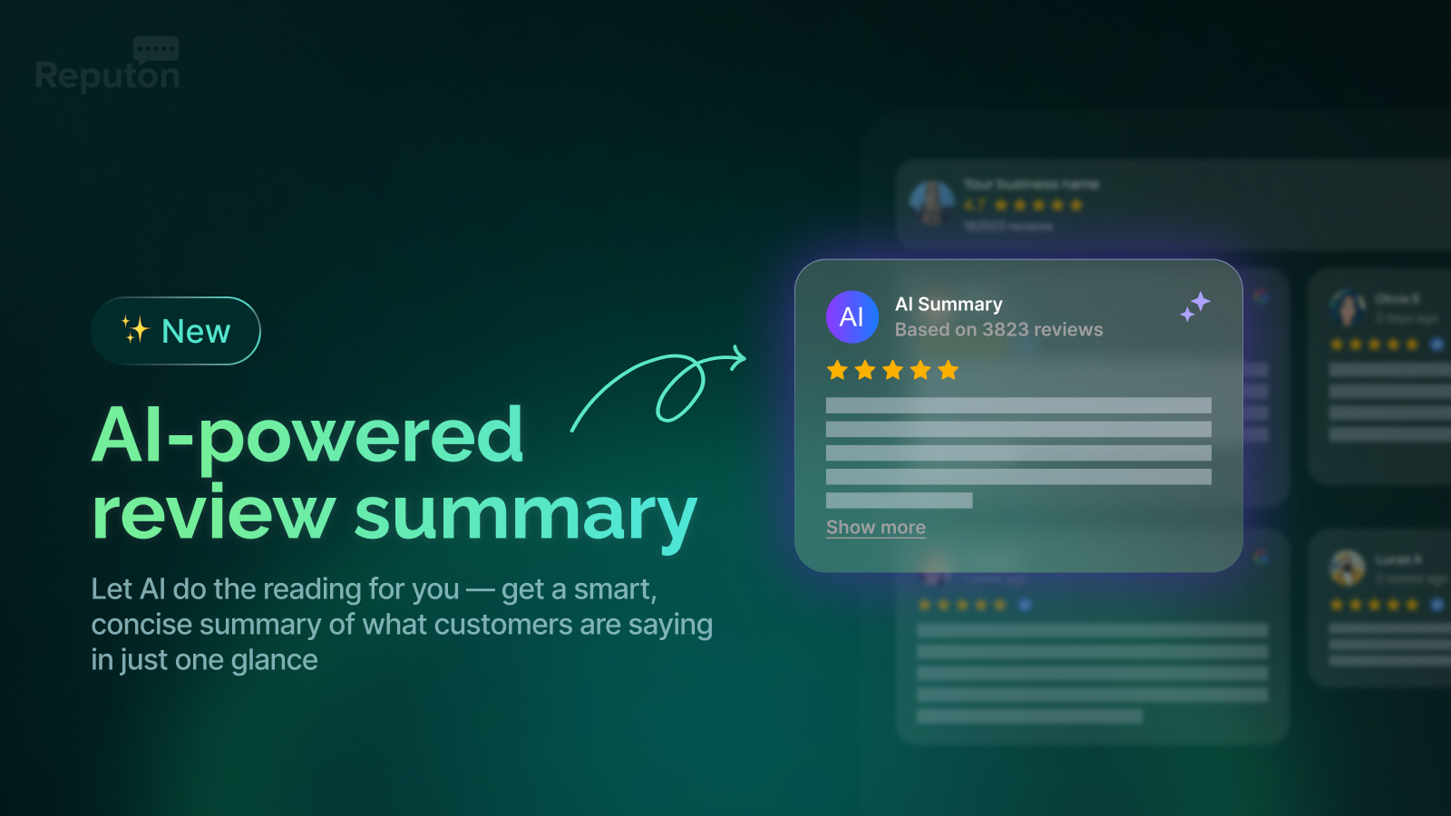 AI summary card for eBay reviews on Shopify