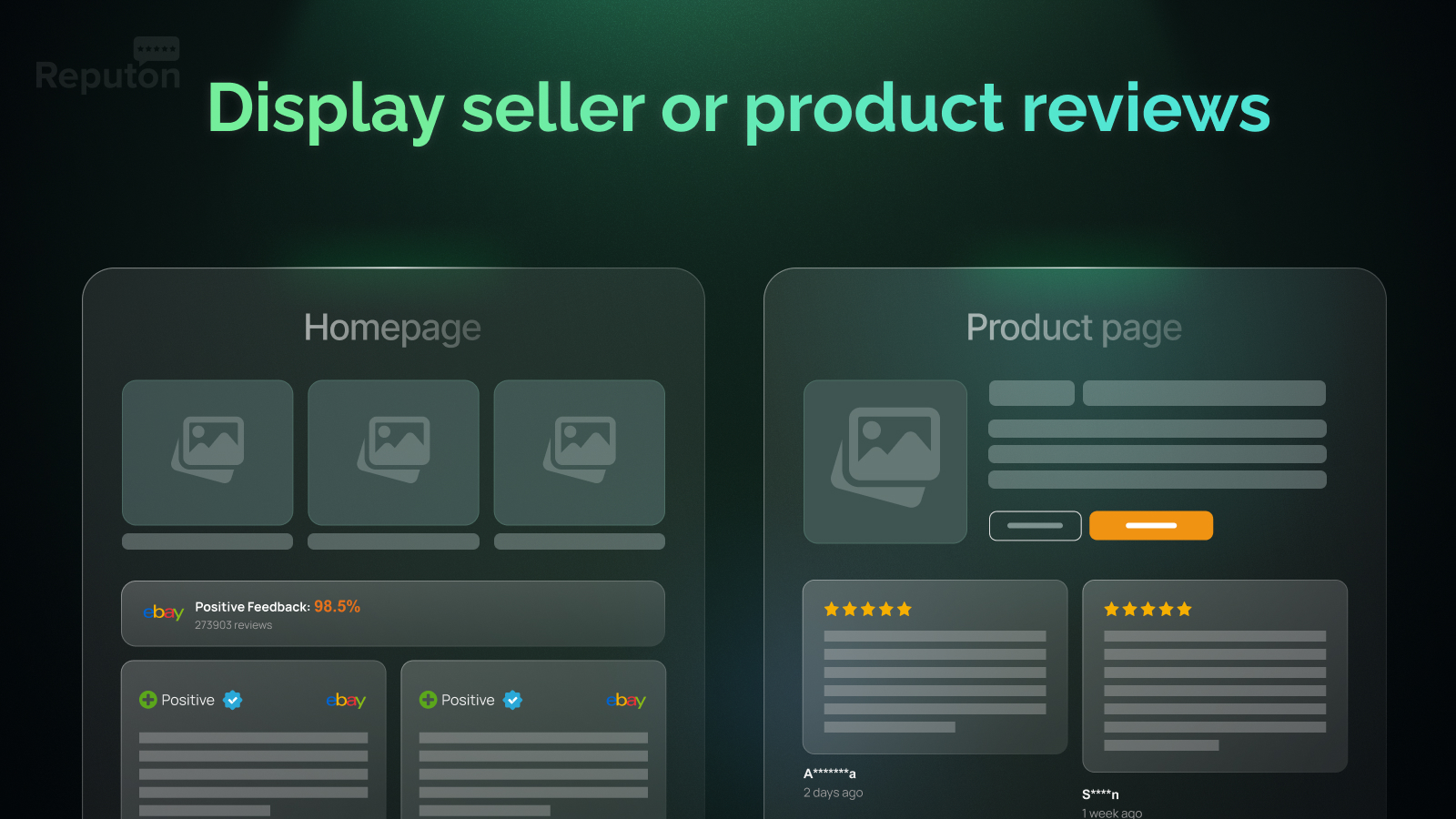 eBay seller and product reviews widget on Shopify