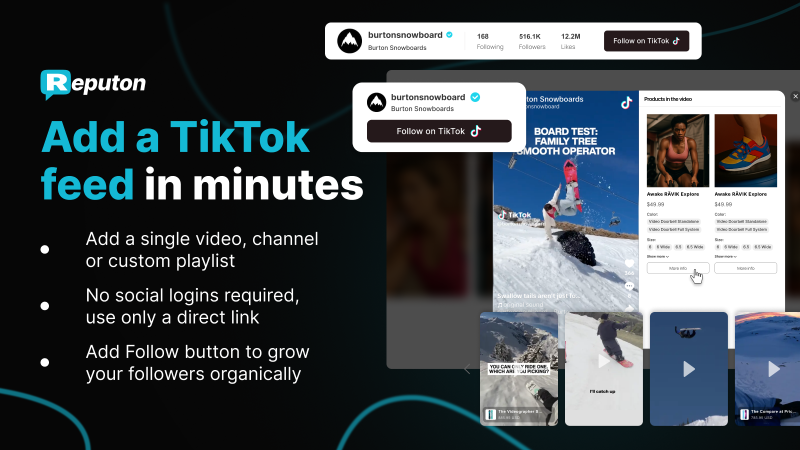 TikTok UGC import for Shopify