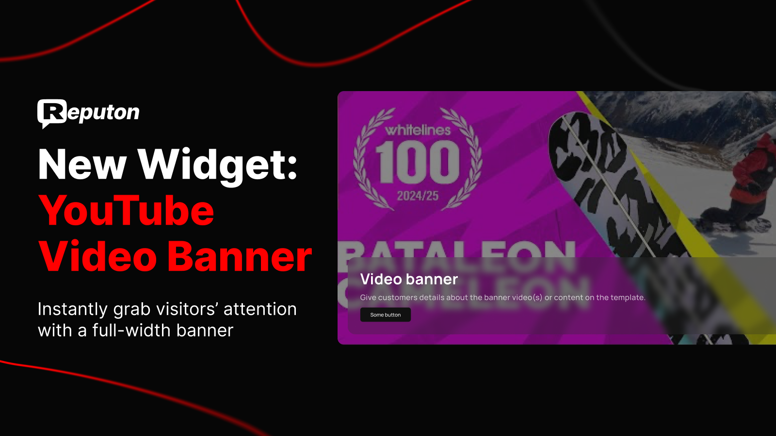 YouTube video background and banner for Shopify