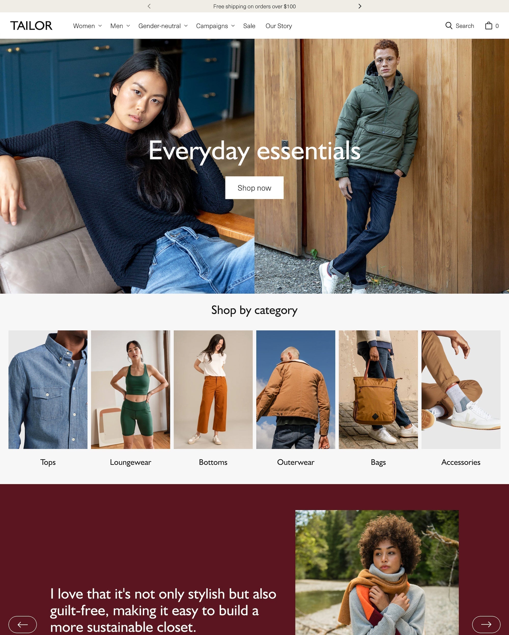 reviews Tailor by Pixel Union for shopify